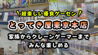 【2024年最新レビュー】エブリデイとってき屋東京本店のクレーンゲームを紹介【1日中楽しめる！】